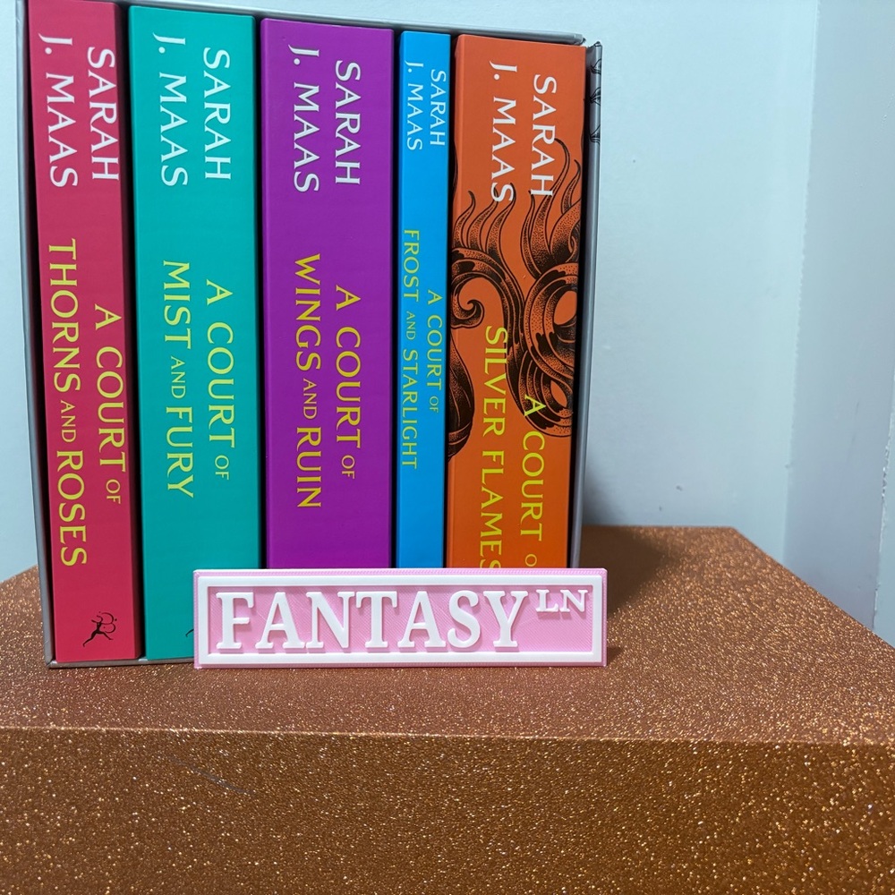 3D Printed Bookshelf Fantasy Sign